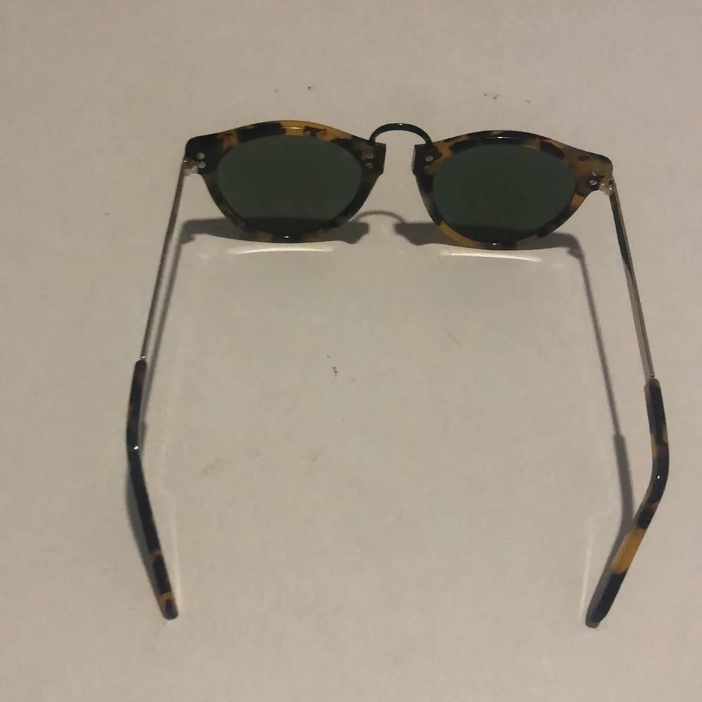 Karen Walker Helter Skelter Tort Sunglasses with Case - Picture 3 of 9